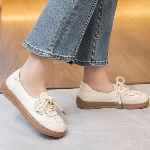 Zapatos de suela blanda de piel de vacuno de grano superior