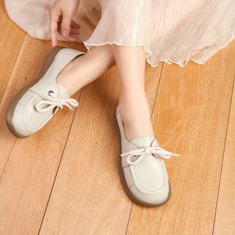 Zapatos de cuero poco profundos