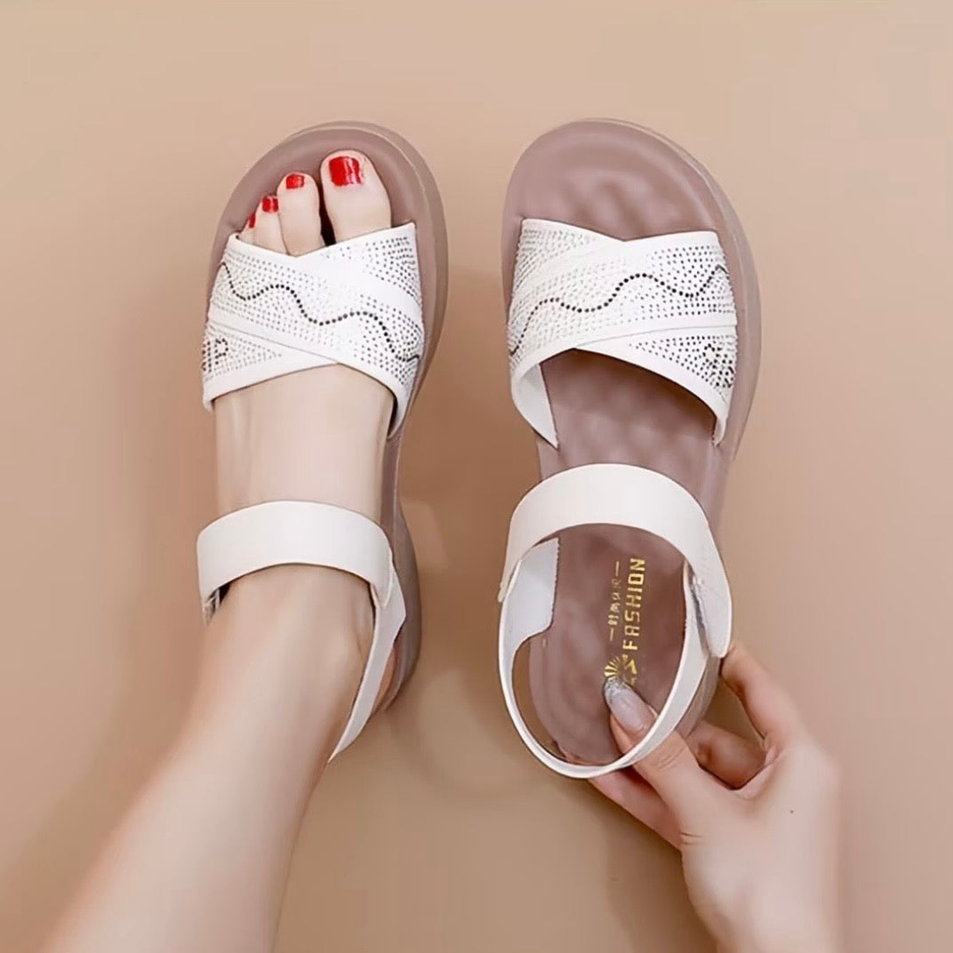Sandalias cómodas 100% de cuero suave