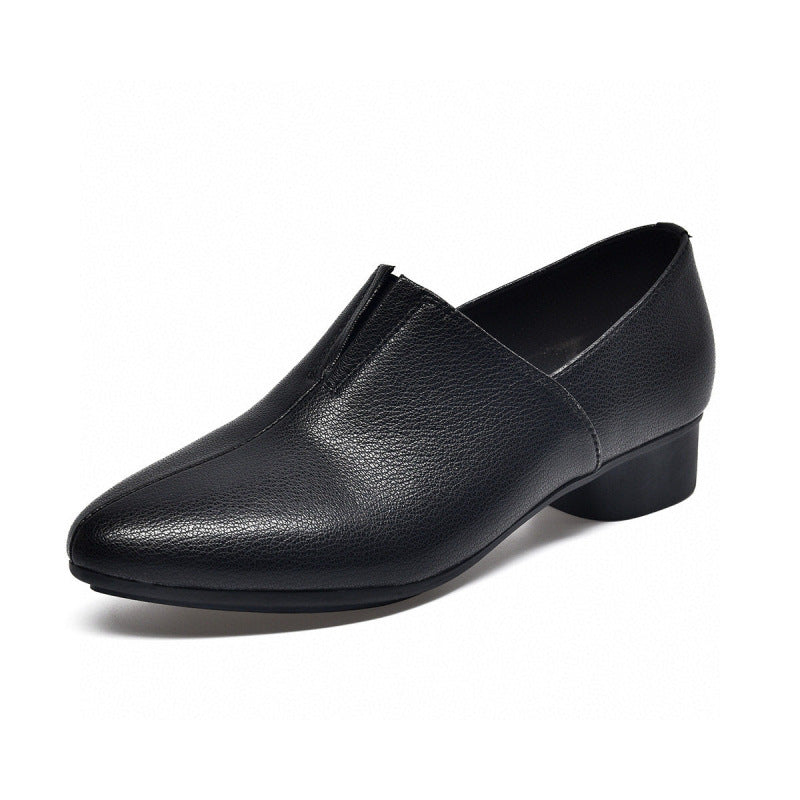 Zapatos ortopédicos cómodos de cuero genuino