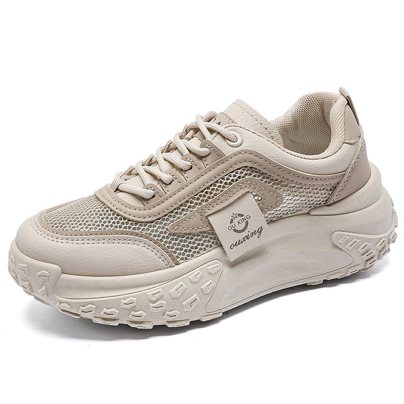 Zapatillas deportivas de suela gruesa para mujeres 2025