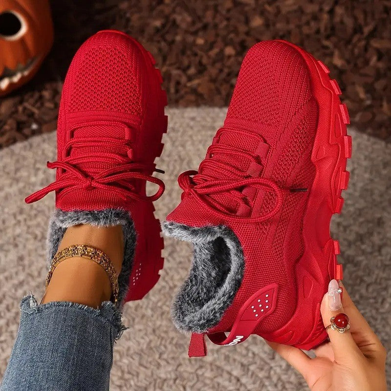 Botas de algodón con forro de malla y polar