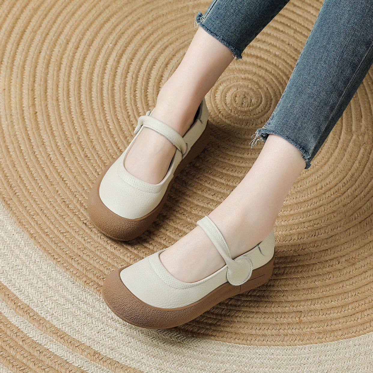 2026 Nuevos zapatos piel vacuno primera capa