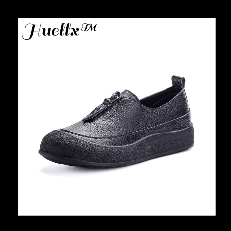 Zapatos de cuero vacuno estilo vintage para mujer