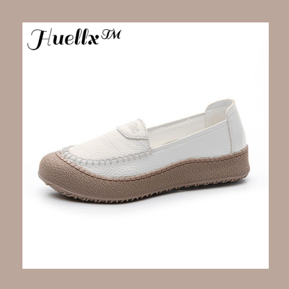 Zapatos de suela blanda 100% de piel de vaca auténtica.