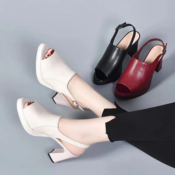 Comfortabele leren sandalen voor dames