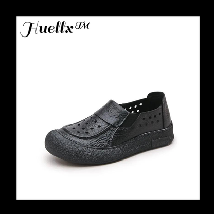 Sandalias cuero genuino orificios