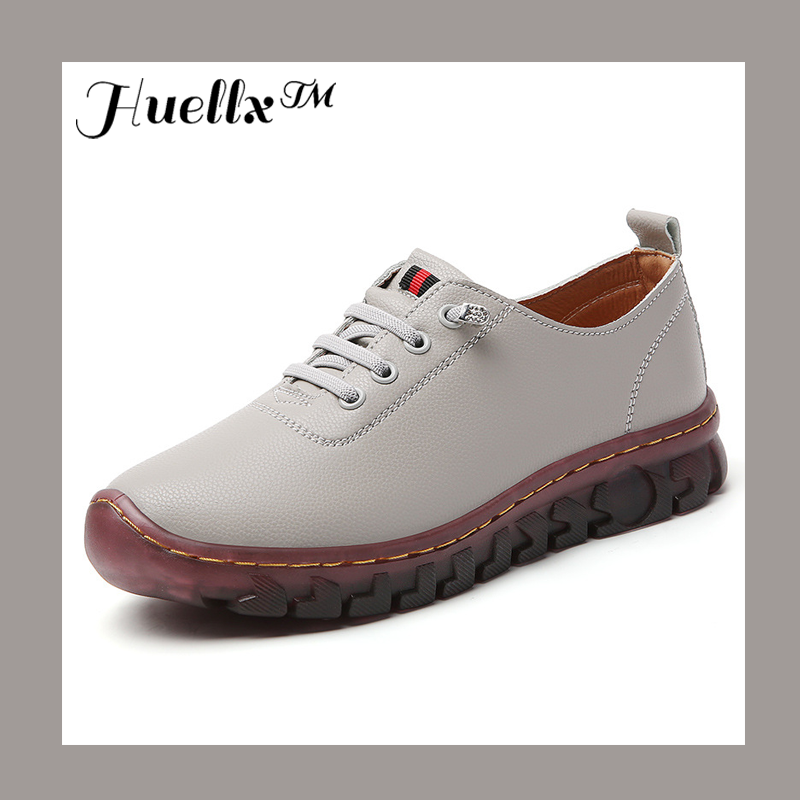 Zapatos de cuero para mujer cosidos a mano