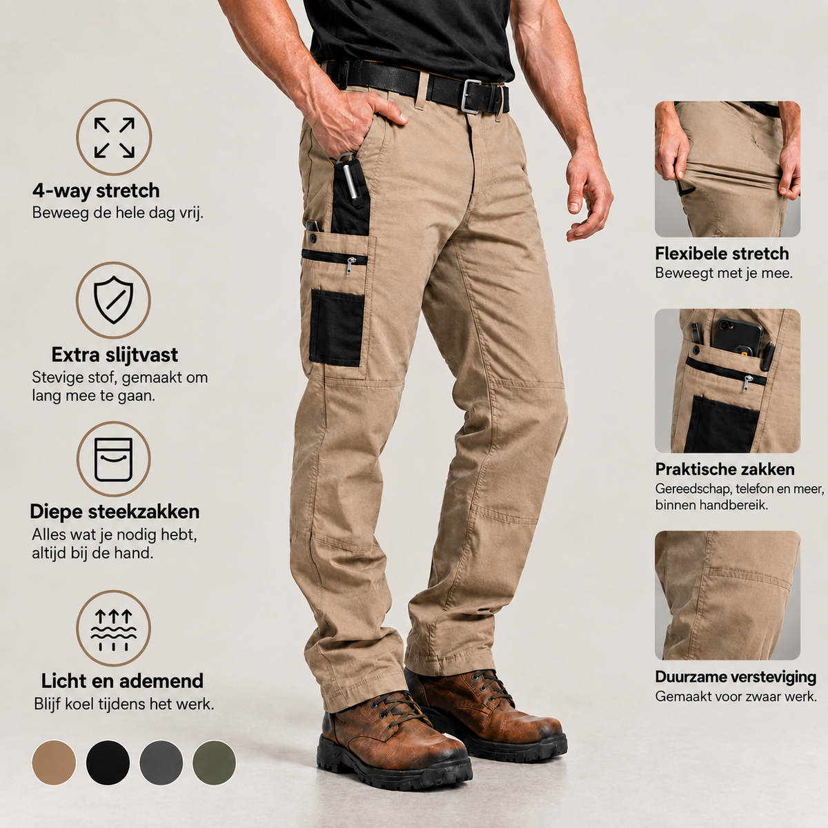 Huellx™–Stretchwerkbroek