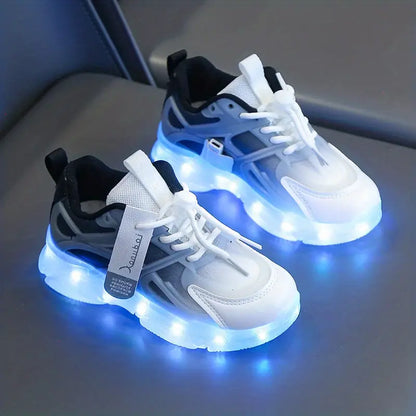 Zapatos con luz LED recargable por USB