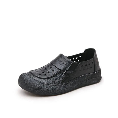 Sandalias cuero genuino orificios
