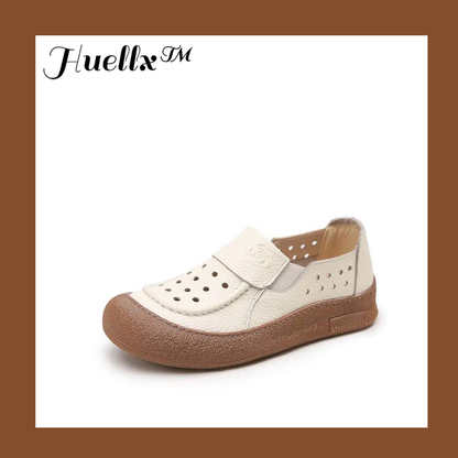 Sandalias cuero genuino orificios