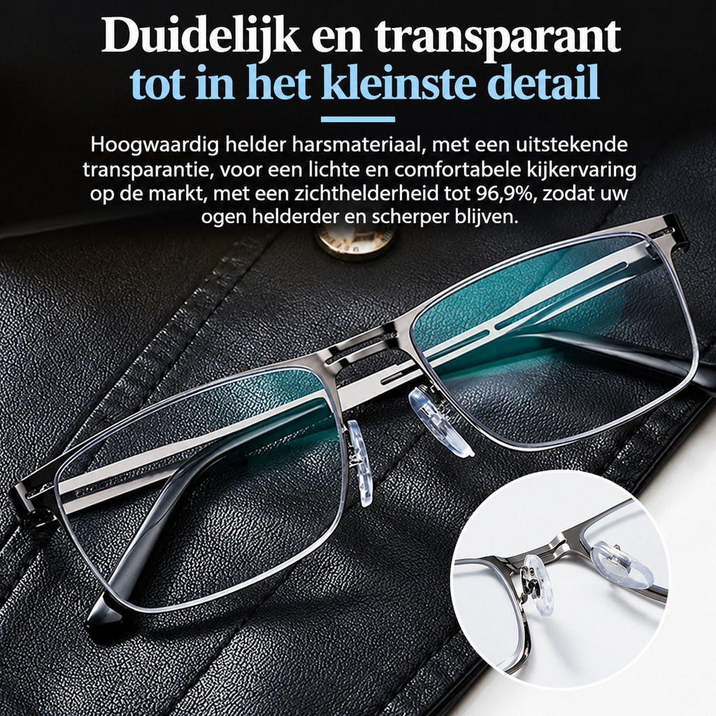 Grote multifocale meekleurende bril