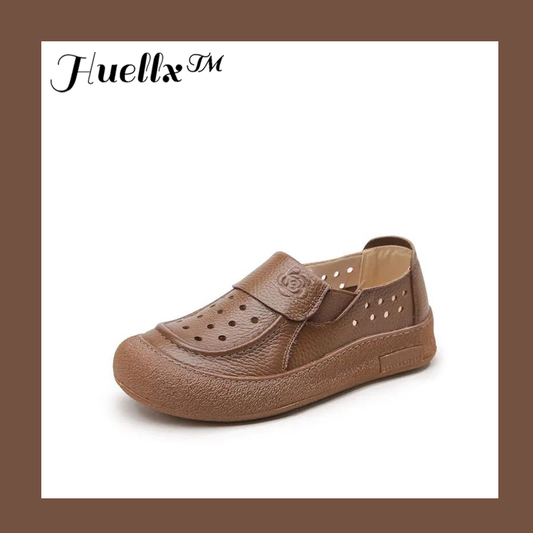 Sandalias cuero genuino orificios