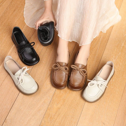 Zapatos de cuero poco profundos