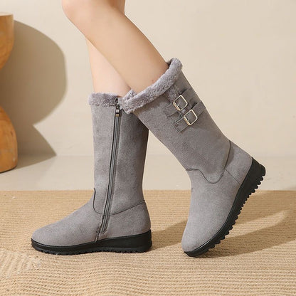 Botas de algodón grueso con forro polar