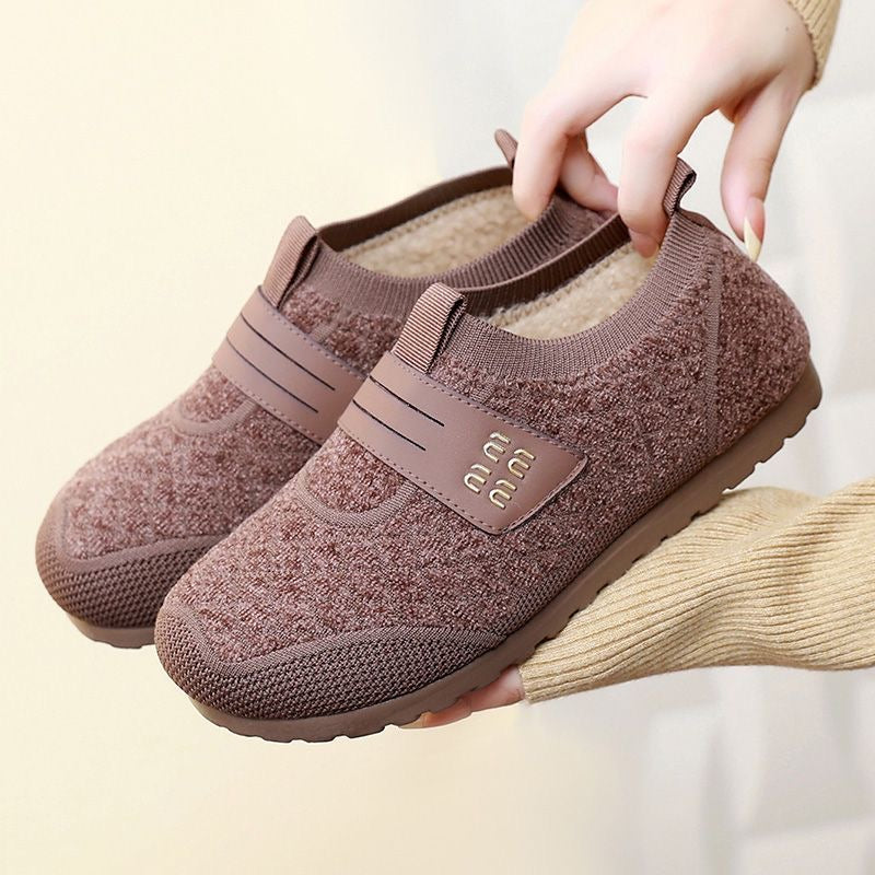Zapatos cómodos de algodón con forro polar