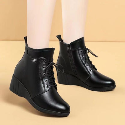 Botas de cuero cómodas de suela blanda
