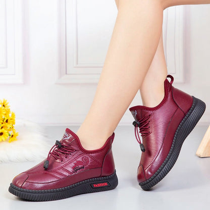 Zapatos de cuero de algodón de invierno