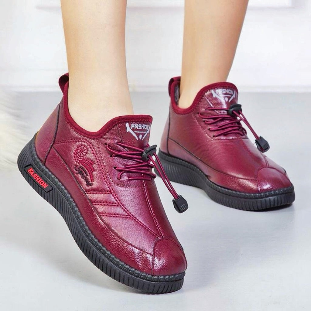 Zapatos de cuero de algodón de invierno