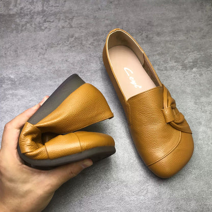 Zapatos de punta redonda antideslizantes con suela de goma