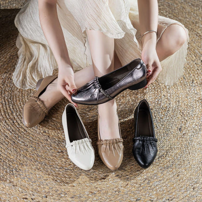Zapatos de piel suave para mujer
