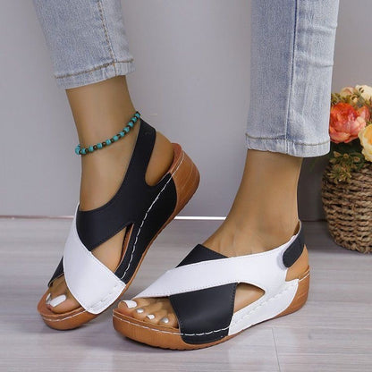 Sandalias de plataforma coloridas