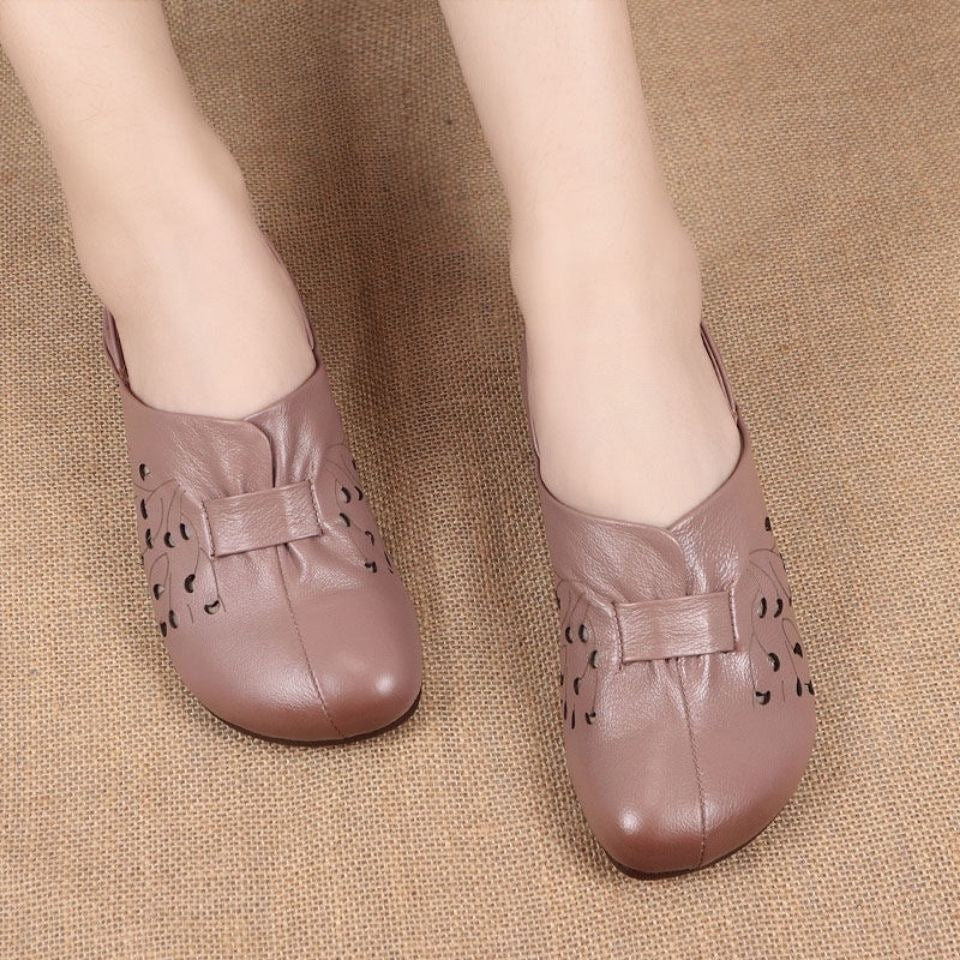 Zapatos de cuero de suela blanda