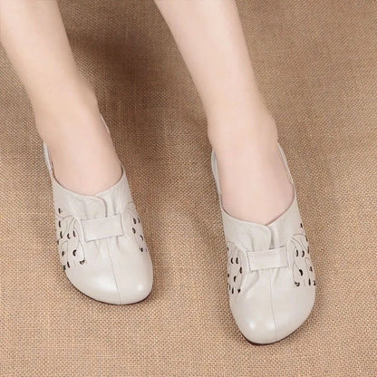 Zapatos de cuero de suela blanda