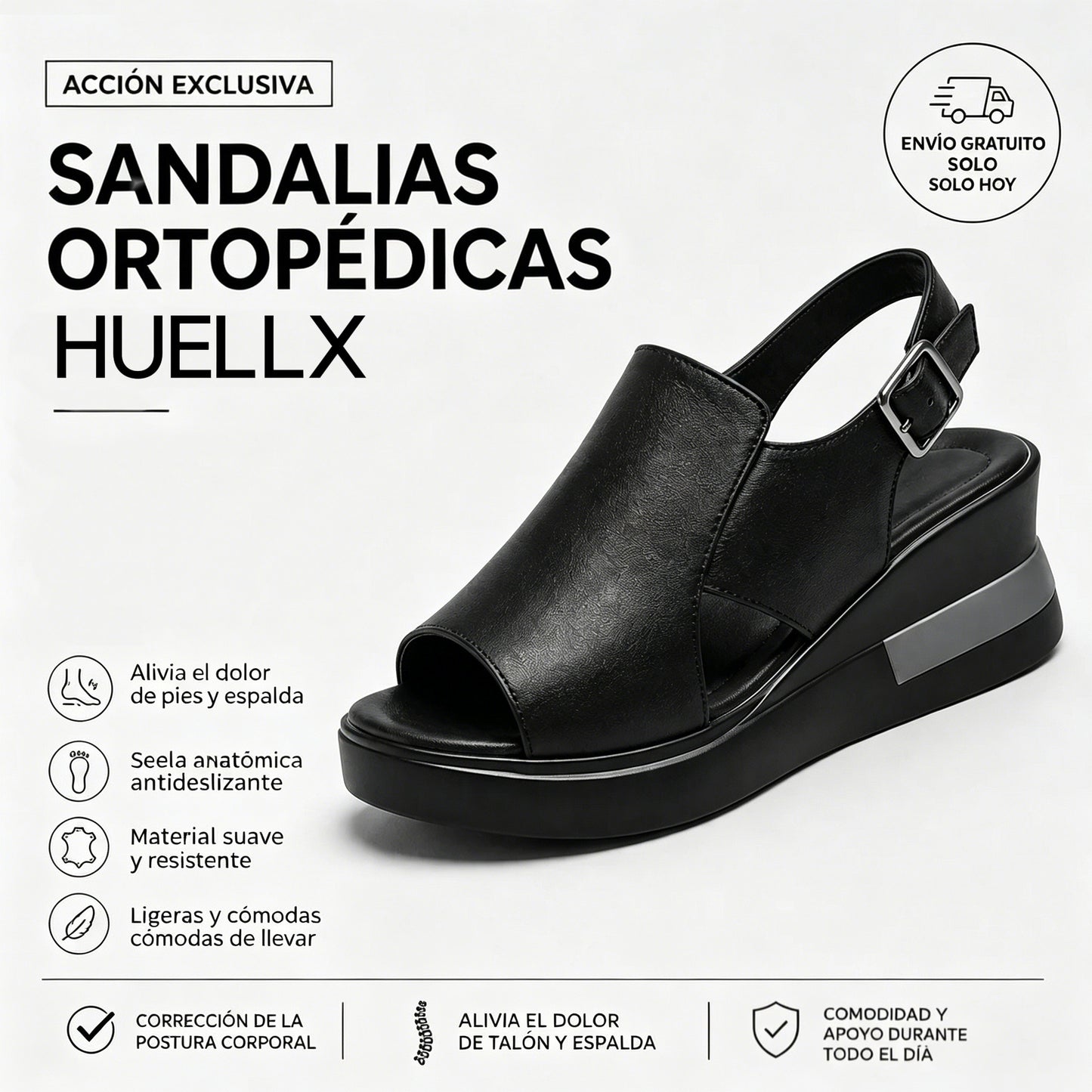 Sandalias ortopédicas Huellx – Diseño ergonómico y elegante