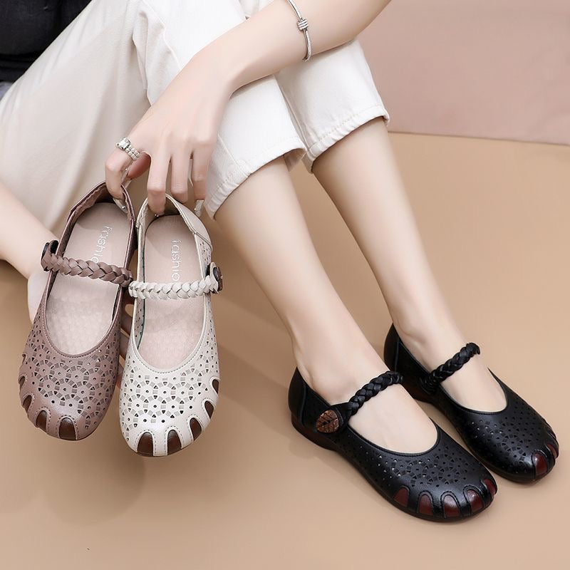 Zapatos ortopédicos de cuero ahuecados
