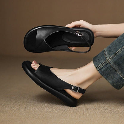 Sandalias planas de suela blanda