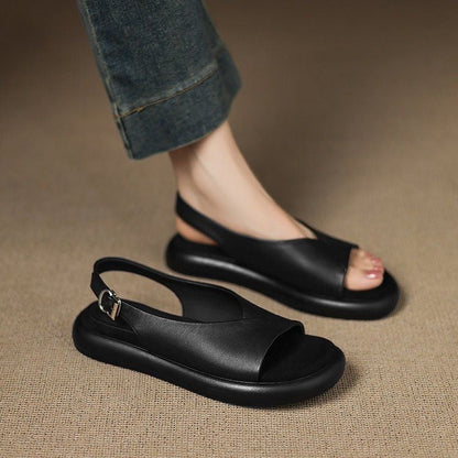 Sandalias planas de suela blanda