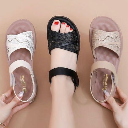 Sandalias cómodas 100% de cuero suave