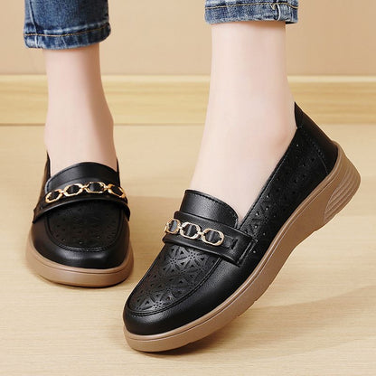 Zapatos de cuero 100% de suela blanda