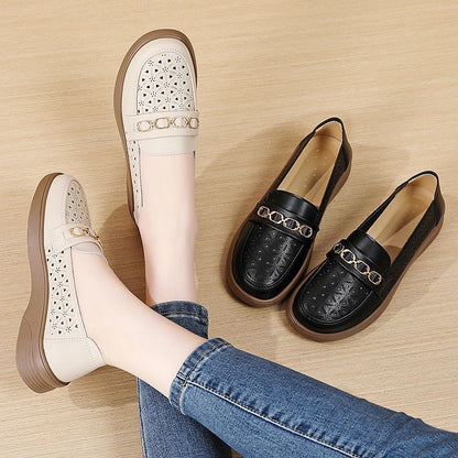 Zapatos de cuero 100% de suela blanda