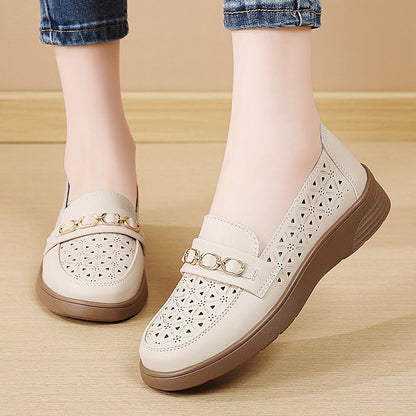 Zapatos de cuero 100% de suela blanda