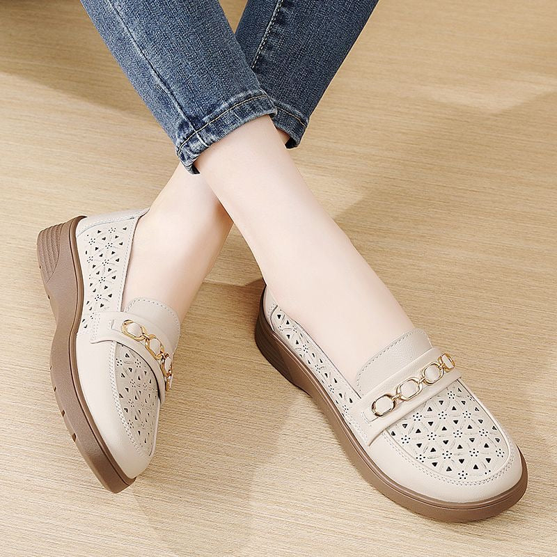 Zapatos de cuero 100% de suela blanda