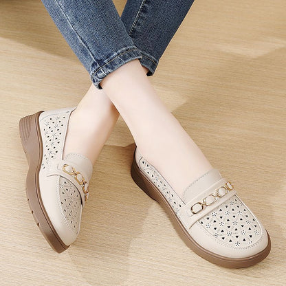 Zapatos de cuero 100% de suela blanda