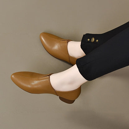 Zapatos ortopédicos cómodos de cuero genuino