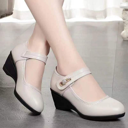 Zapatos de piel de suela blanda de alta calidad