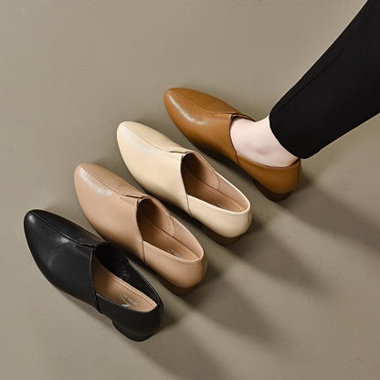Zapatos ortopédicos cómodos de cuero genuino