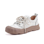 Orthopedische leren schoenen met ronde neus en zachte zool