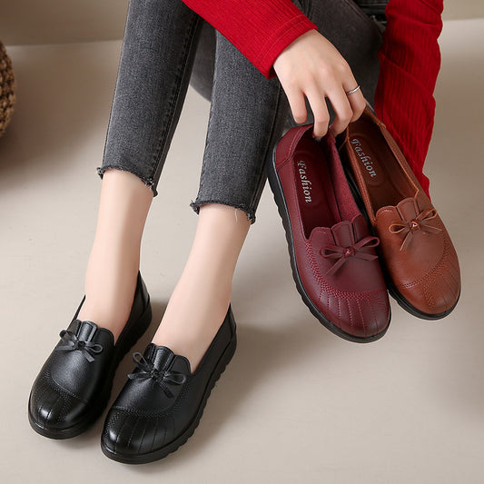 Zapatos de piel suave y antideslizante