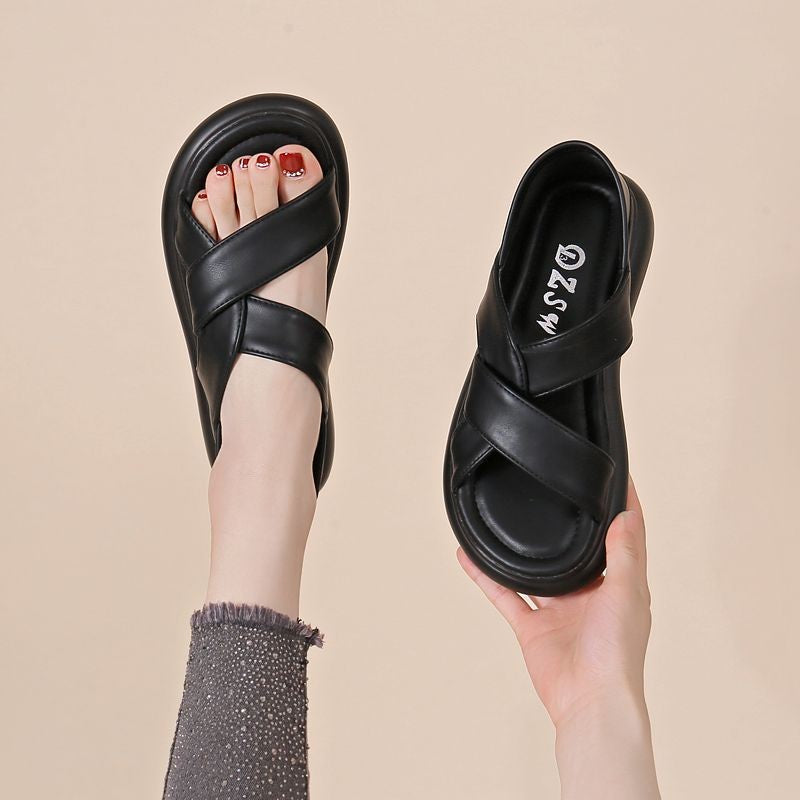 Sandalias de piel con suela suave