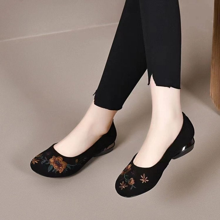 Zapatos ortopédicos de piel con punta redonda