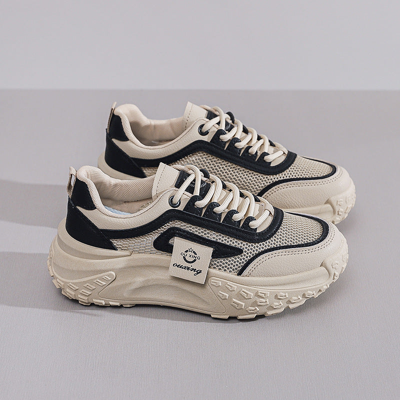 Zapatillas deportivas de suela gruesa para mujeres 2025