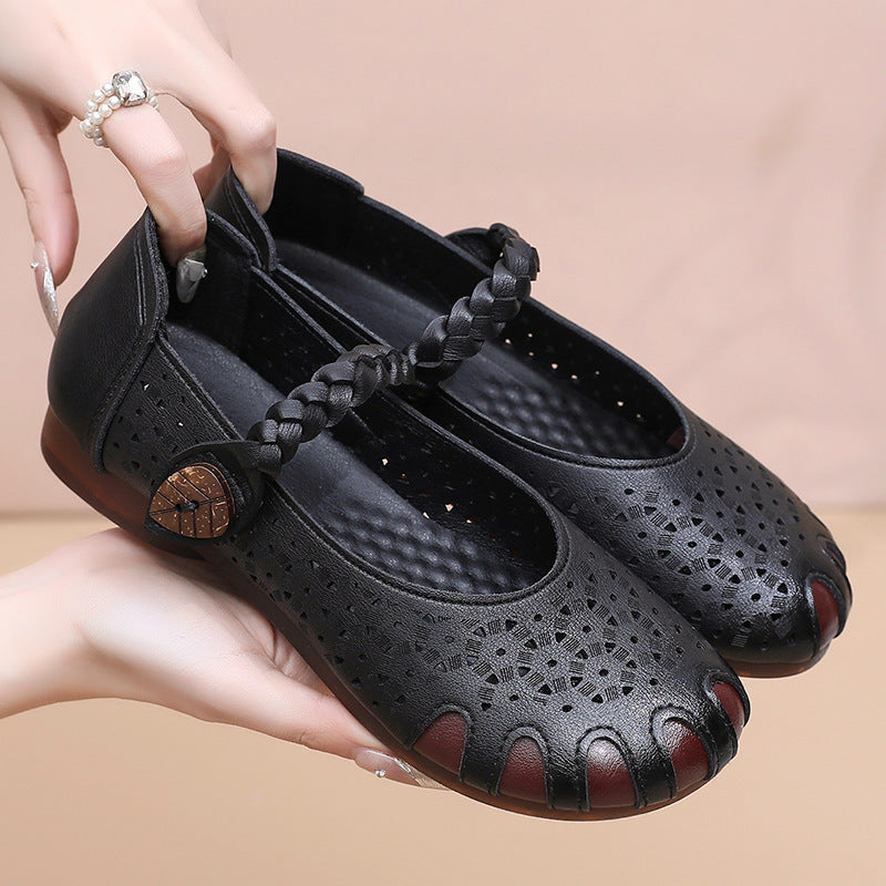 Zapatos ortopédicos de cuero ahuecados