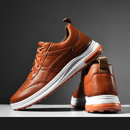 Zapatos deportivos de cuero para hombre