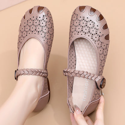 Zapatos ortopédicos de cuero ahuecados